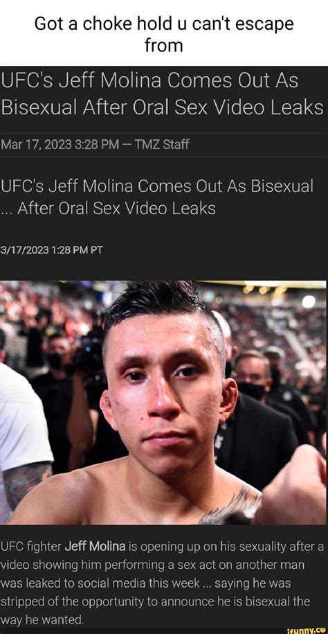 jeff molina oral video|UFCs Jeff Molina announces he is bisexual after video leak